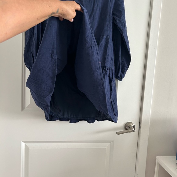 FANCYINN • Blue 2 Tier Ruffle Dress • Small • - Picture 4 of 6